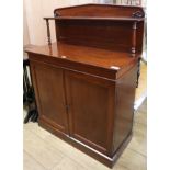 A Victorian mahogany chiffonier, W.92cm