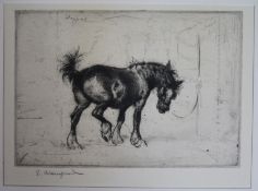 Edmund Blampiedetching'Flies', 1913signed in pencil4.5 x 6.5in., unframed