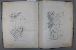Guizot, Francois - Vie Correspondence et Ecrit de Washington ... Atlas, folio, ¼ calf with burred