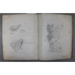 Guizot, Francois - Vie Correspondence et Ecrit de Washington ... Atlas, folio, ¼ calf with burred