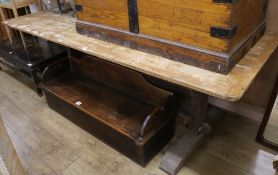 An oak refectory table