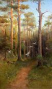 Ludvig Richardeoil on canvasFairies in woodlandsigned and dated '9433 x 20in.