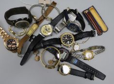 A collection of watches etc