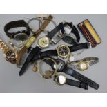 A collection of watches etc
