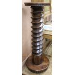 A cider press pedestal, W.50cm