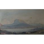 John Varley (1778-1842)watercolourTravellers beside a lake near Mount AraratGallery label verso2.5 x