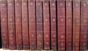 Gibbon, Edward - The History of the Decline and Fall of the Roman Empire, 12 vols, 8vo, ¼ morocco