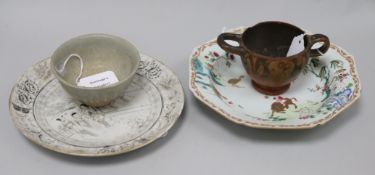 a Chinese plate and a Ming provincial plate