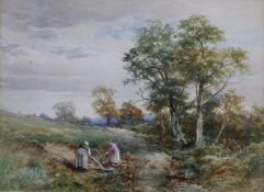 David Bates (Exh. 1868-1904)watercolour"In Eastnor Park, Near Ledbury"signed and dated 190510 x