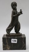 A figural bronze after Preiss