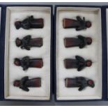 Eight Chinese pottery figures of musicians (2 boxes)
