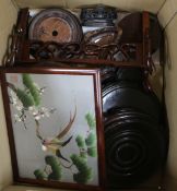 A Chinese table screen and various stands