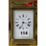 An hour repeating carriage clock