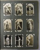 An album of Trade Cards - Boys Realm Famous Cricketers (11), The Gem Library Special Action Photo