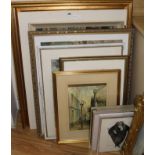 A group of assorted paintings and prints