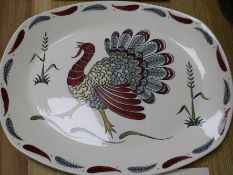 A Midwinter Stylecraft 'Gay Gobbler' turkey platter