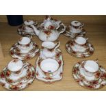 An Old Country Rose pattern teaset