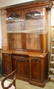 A Victorian mahogany bookcase, W.5ft