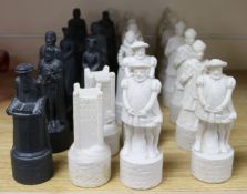 A container of Wade Beneagles chess men