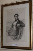 R. J. Lanecoloured lithographPortrait of a gentleman18.5 x 12in.