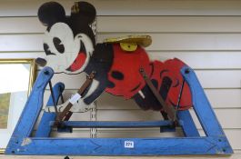 A Triang Mickey Mouse rocking horse