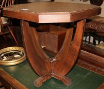 A 1930's French hardwood occasional table, W.2ft 4in.