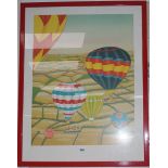 Francois (Fauch) Ledan (b. 1949)limited edition lithographBalloons in Flightsigned and numbered