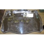 A plated gallery tray, 24in.