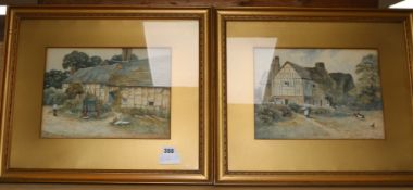 G.H. Thomaspair of watercoloursView of Cottages of at Slinfold and Ticehurstsigned9 x 12in.