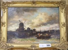 H. Maseoil on canvasView of Antwerpsigned9.5 x 13.25in.
