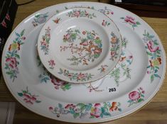 A Minton meat dish and two other dishes