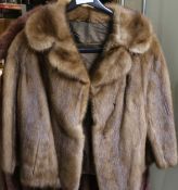 A brown mink jacket