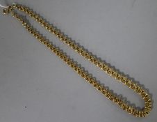 A 9ct gold multi-link necklace, 14 grams, 41cm.