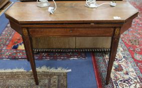 A George III mahogany tea table 3ft 8in.