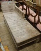 An Indian hardwood daybed