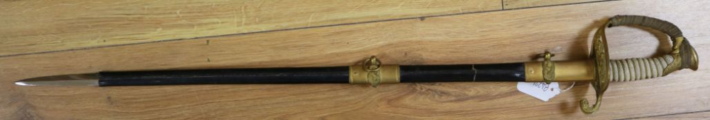 An American Naval dress sword