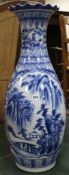 A Chinese blue and white vase