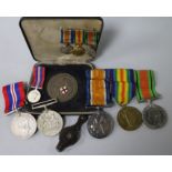 A WWI and WWII medal group to Lt. J. L. Webb, with miniatures