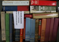 A box of Military subject books