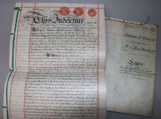 A collection of deeds relating to No 21 Hyde Park Corner London