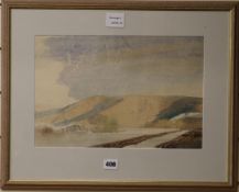 Charles Knight (1901-1990)watercolourDitchling Beacon10 x 14.75in.