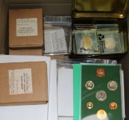 A collection of mixed coinage