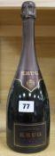 A bottle of Krug 2000 Champagne