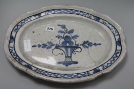 A faience dish