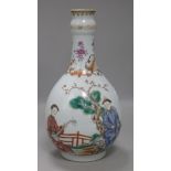 A Chinese famille rose bottle vase, guglet, Jiaqing, H.23.5cm