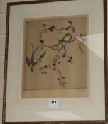 Elyse Ashe Lord (1900-1971)drypoint etchings"Birds and Prunussigned in pencil, 15/7512.5 x 11in.