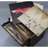 A Record Box containing a quantity of 1960's-70's 7 inch singles