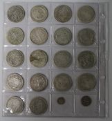 A quantity of British silver coinage George III to George VI, including a 1746 Half Crown, NF