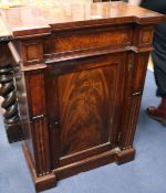 A Victorian mahogany pier cabinet, W.2ft 2in.