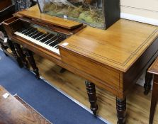 A Regency Gunther & Horwood mahogany square piano